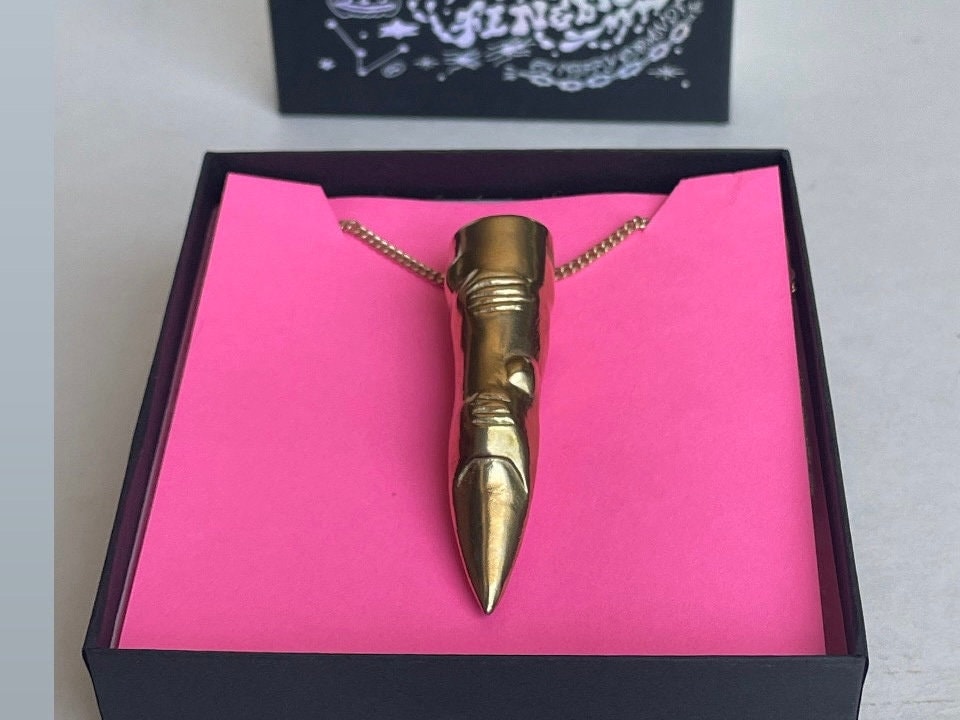 Witch finger pendant necklace - handmade